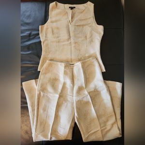 Ann Taylor Silk Lined Sleeveless Top and Pants